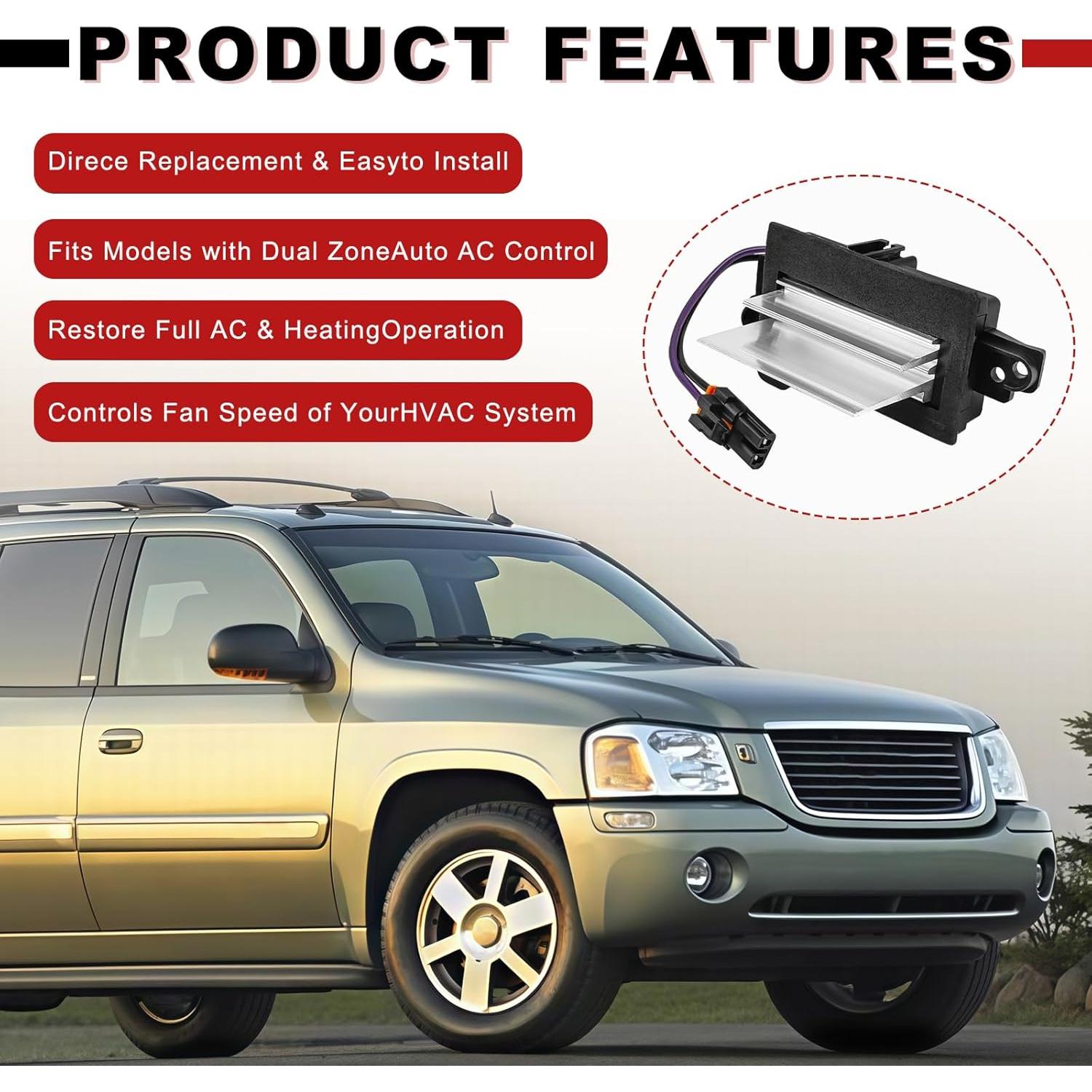 Resistor de Ventilador NOTISH para Chevy Silverado 2003-2006