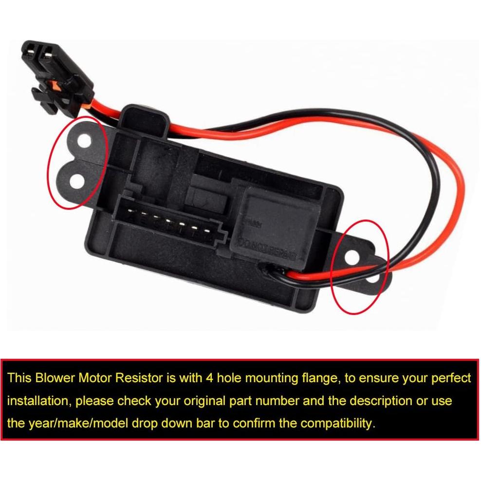 Resistor de Motor de Soplador HVAC FAERSI 89019088 para Chevy/GMC