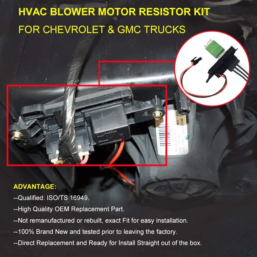 Resistor de Motor de Soplador HVAC FAERSI 89019088 para Chevy/GMC