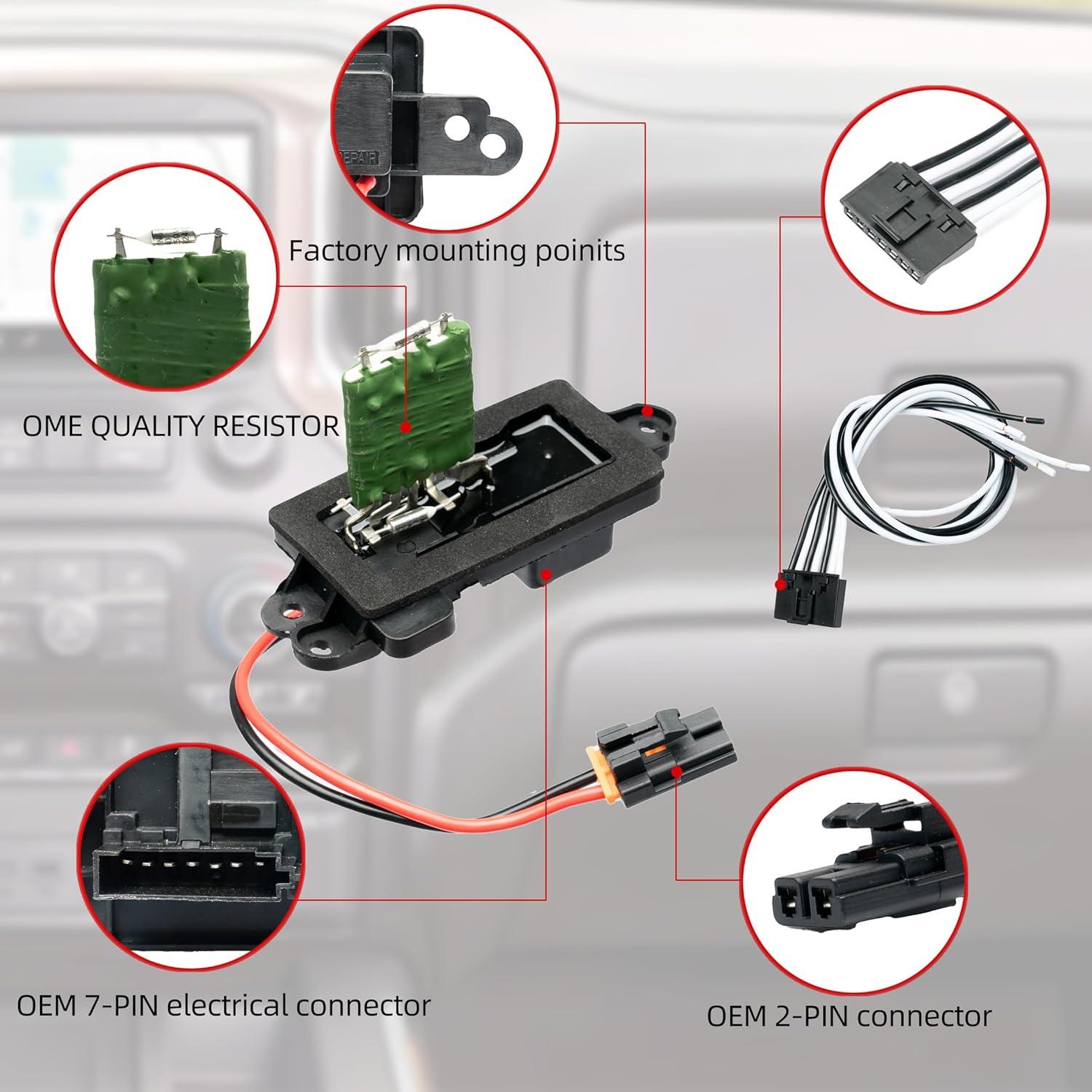 Resistor de Motor de Ventilador Nikimotorsport Compatible Chevy