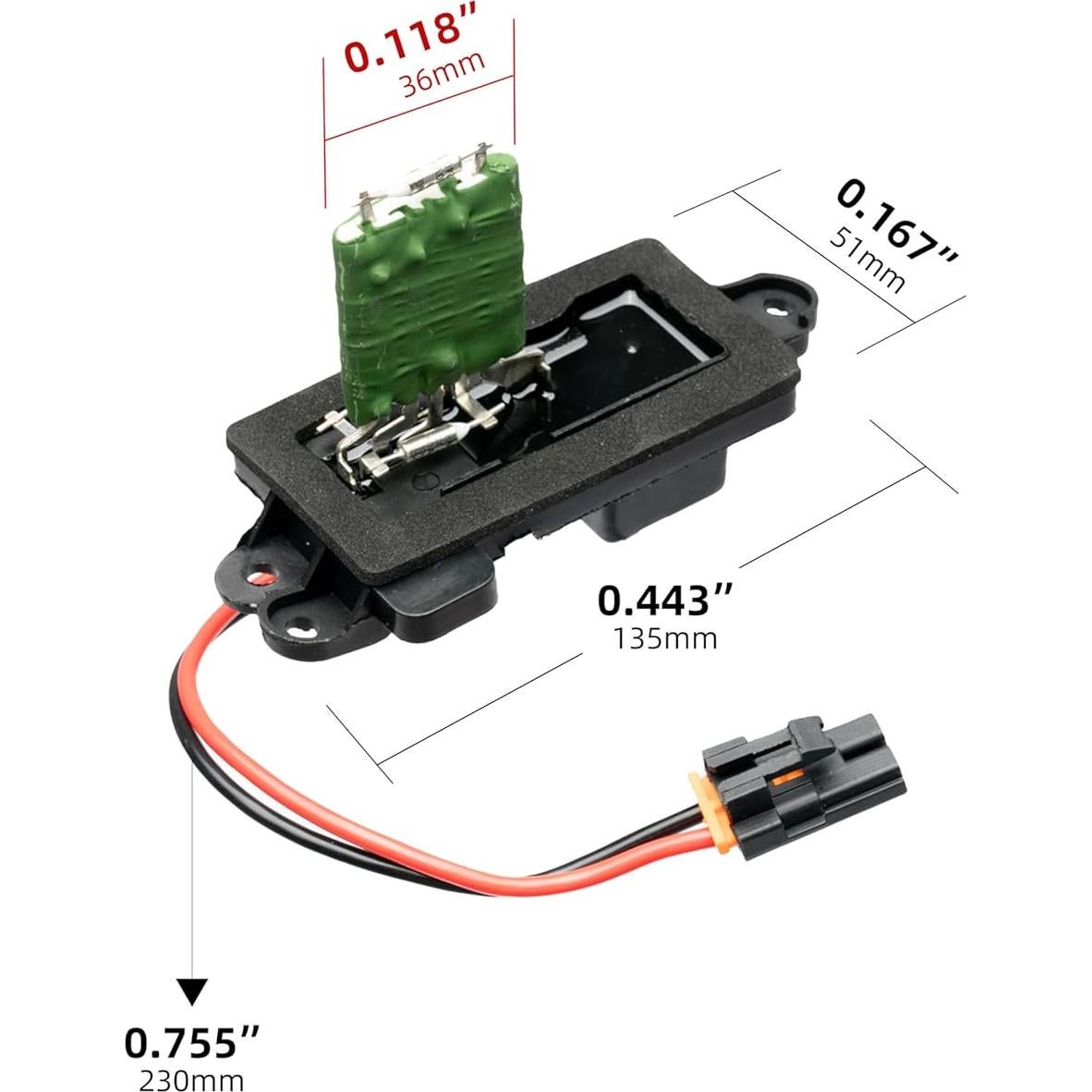 Resistor de Motor de Ventilador Nikimotorsport Compatible Chevy