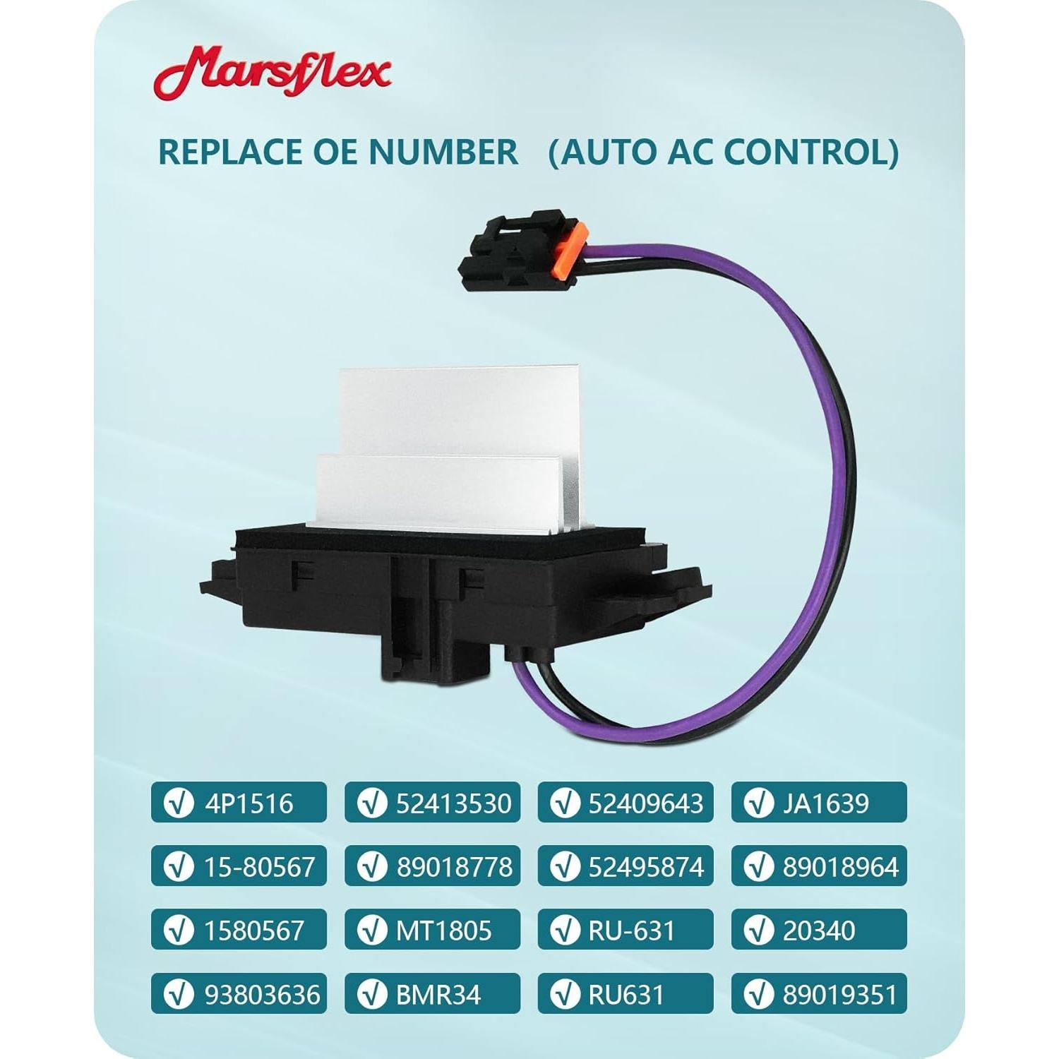 Resistor de Ventilador Marsflex APAC05001 para Chevrolet y GMC