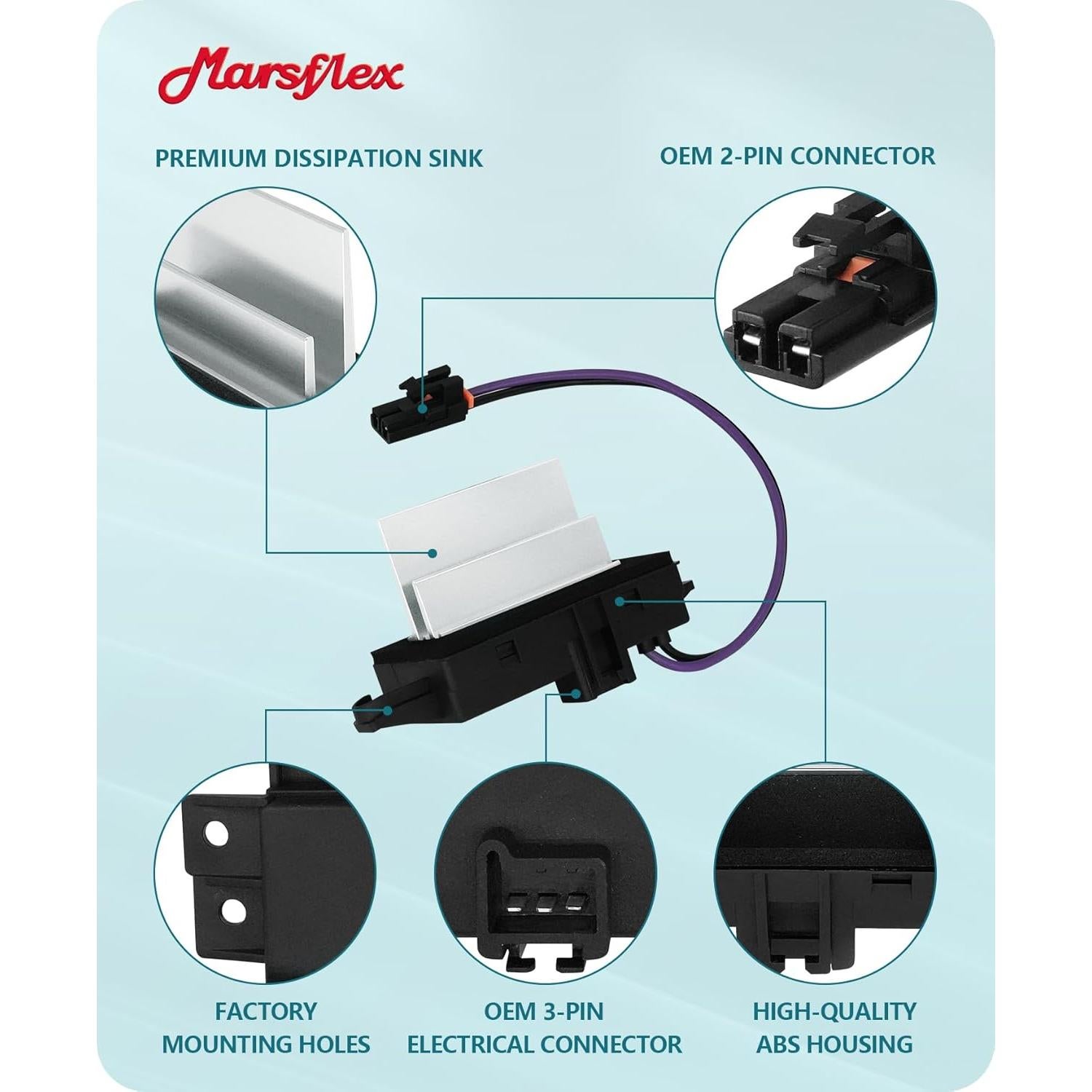 Resistor de Ventilador Marsflex APAC05001 para Chevrolet y GMC
