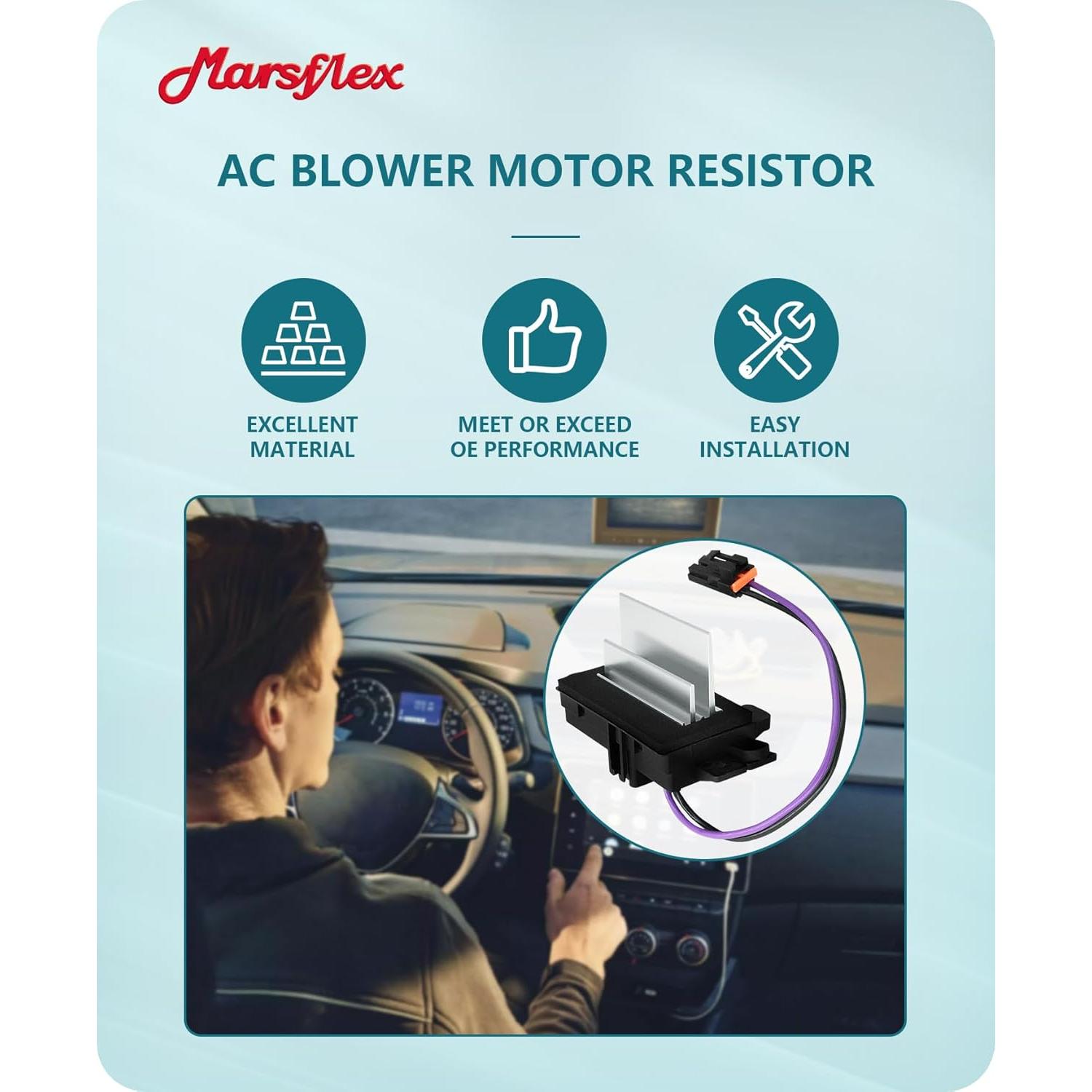 Resistor de Ventilador Marsflex APAC05001 para Chevrolet y GMC