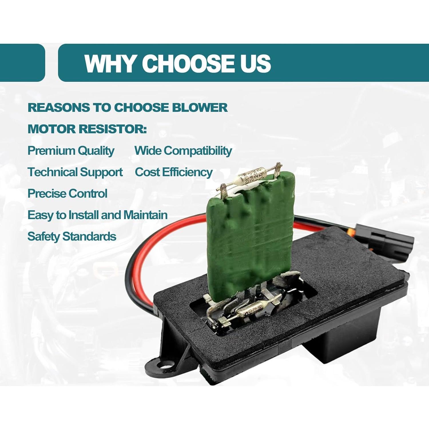 Resistor de Motor de Soplador HVAC KEVWR 89019089 Compatible