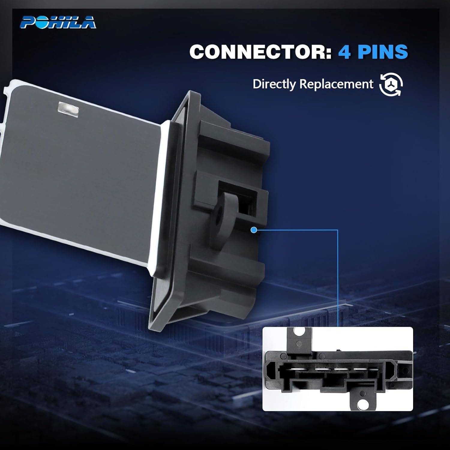 Resistor de Ventilador HVAC POHILA para Nissan Versa 2012-2018