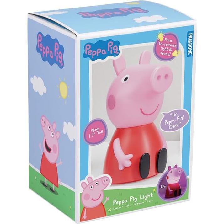 Lámpara Nocturna Peppa Pig Paladone 7" Interactiva LED