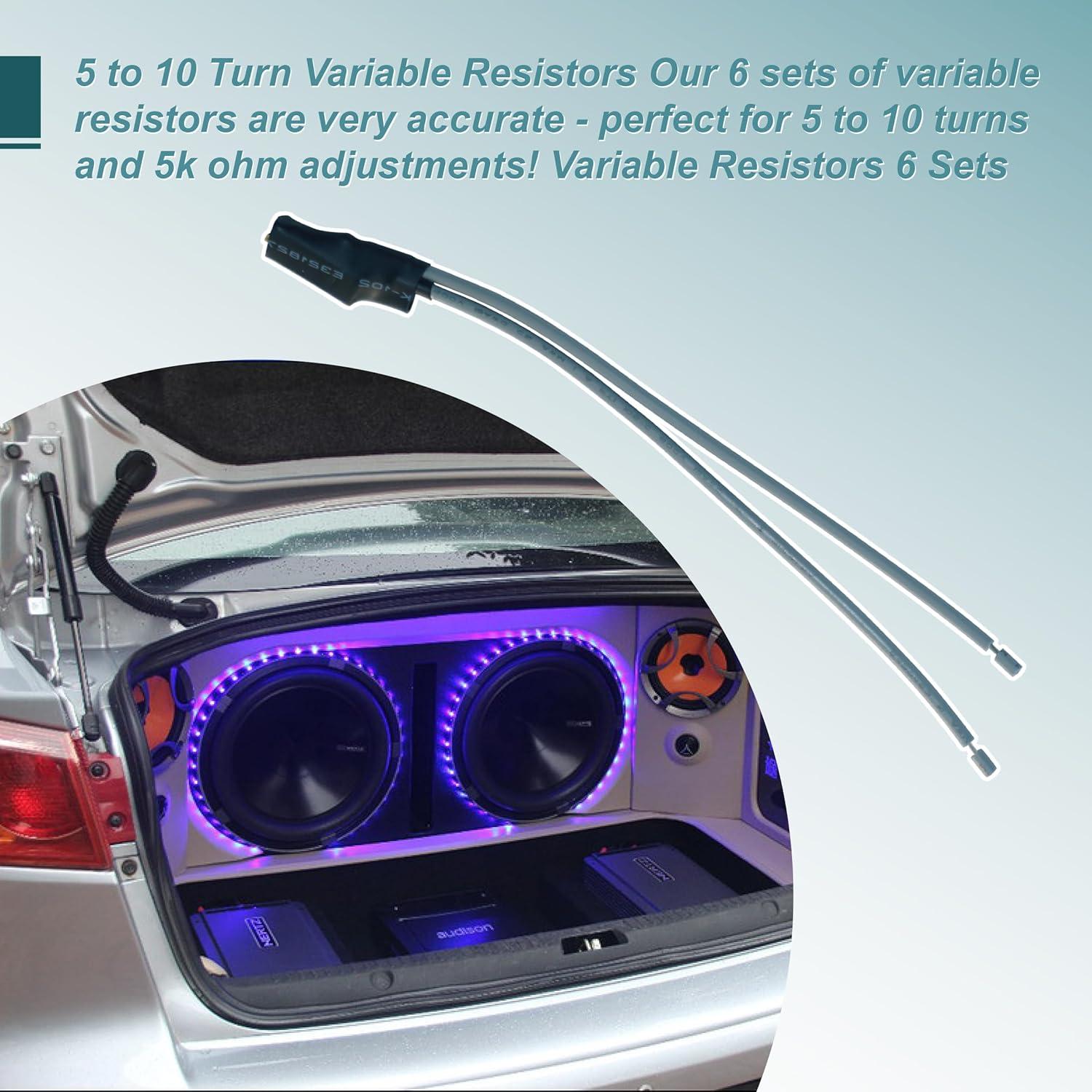 Conjunto de 6 Resistencias Variables 5k Ohm 5-10 Giros