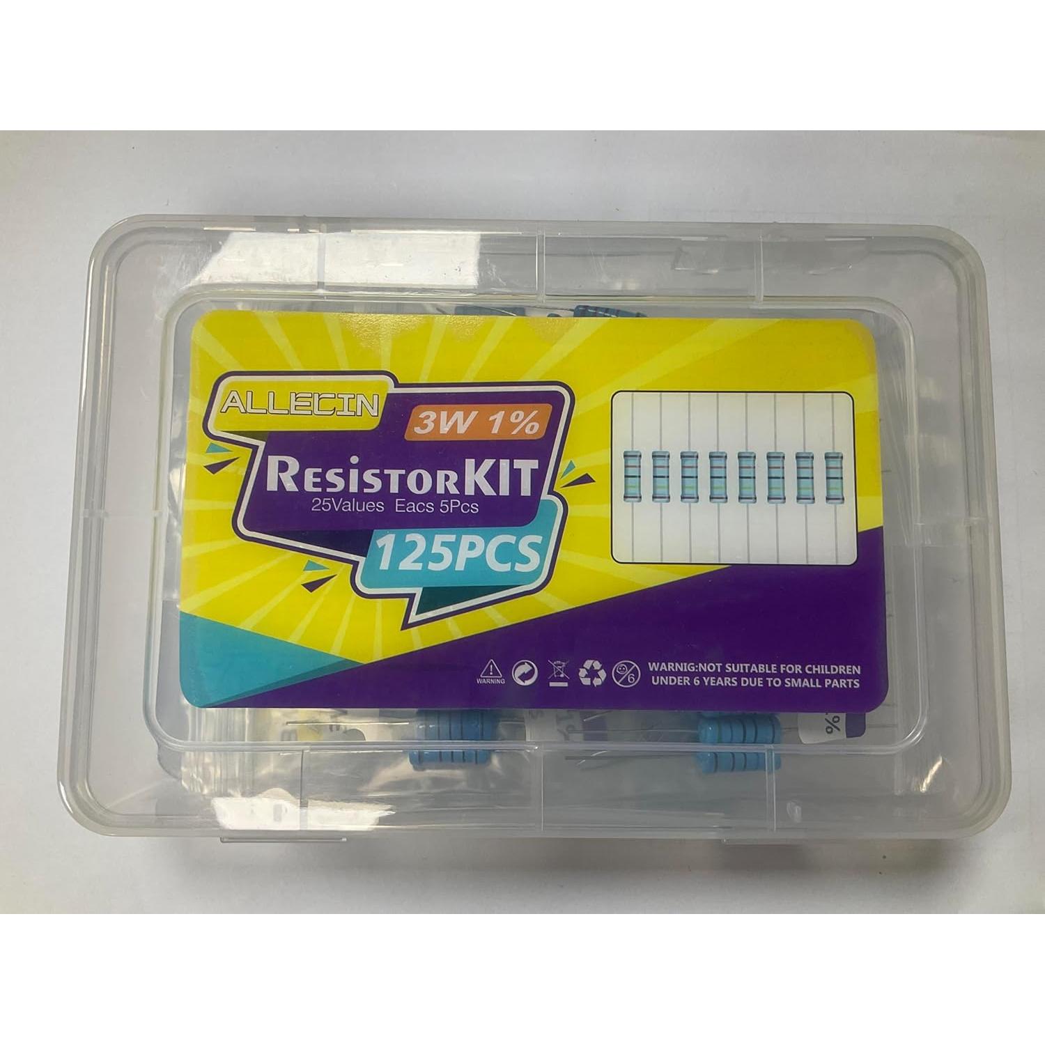 Kit de Resistencias de Película Metálica ALLECIN 3W 25 Valores