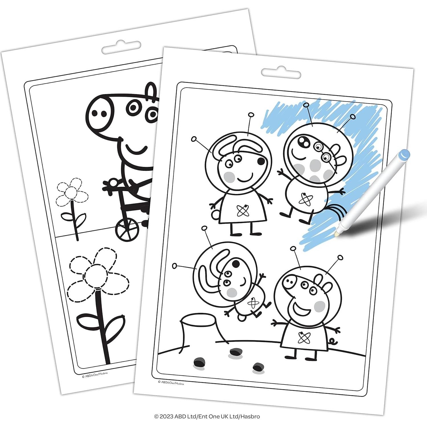 Libro para Colorear Peppa Pig Bendon con 6 Marcadores Mágicos