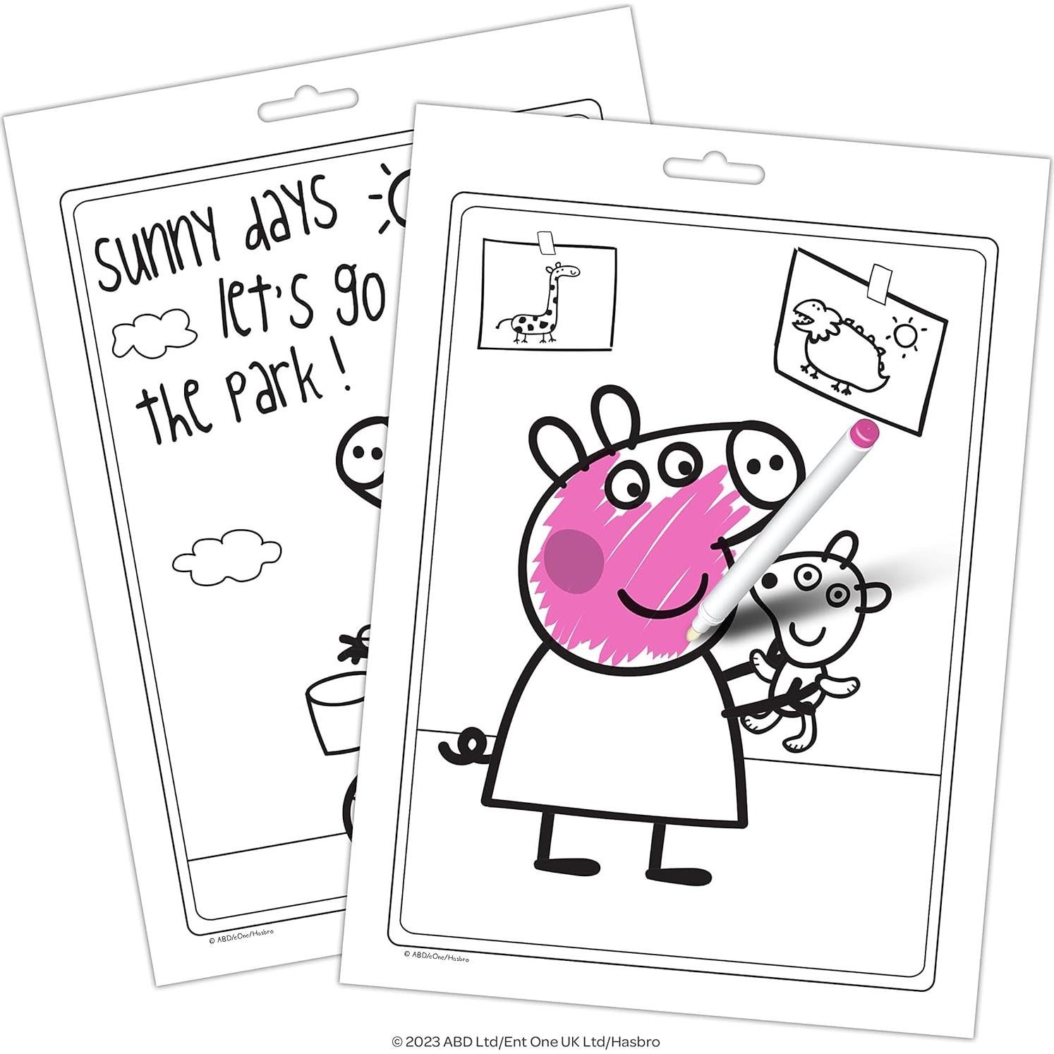 Libro para Colorear Peppa Pig Bendon con 6 Marcadores Mágicos