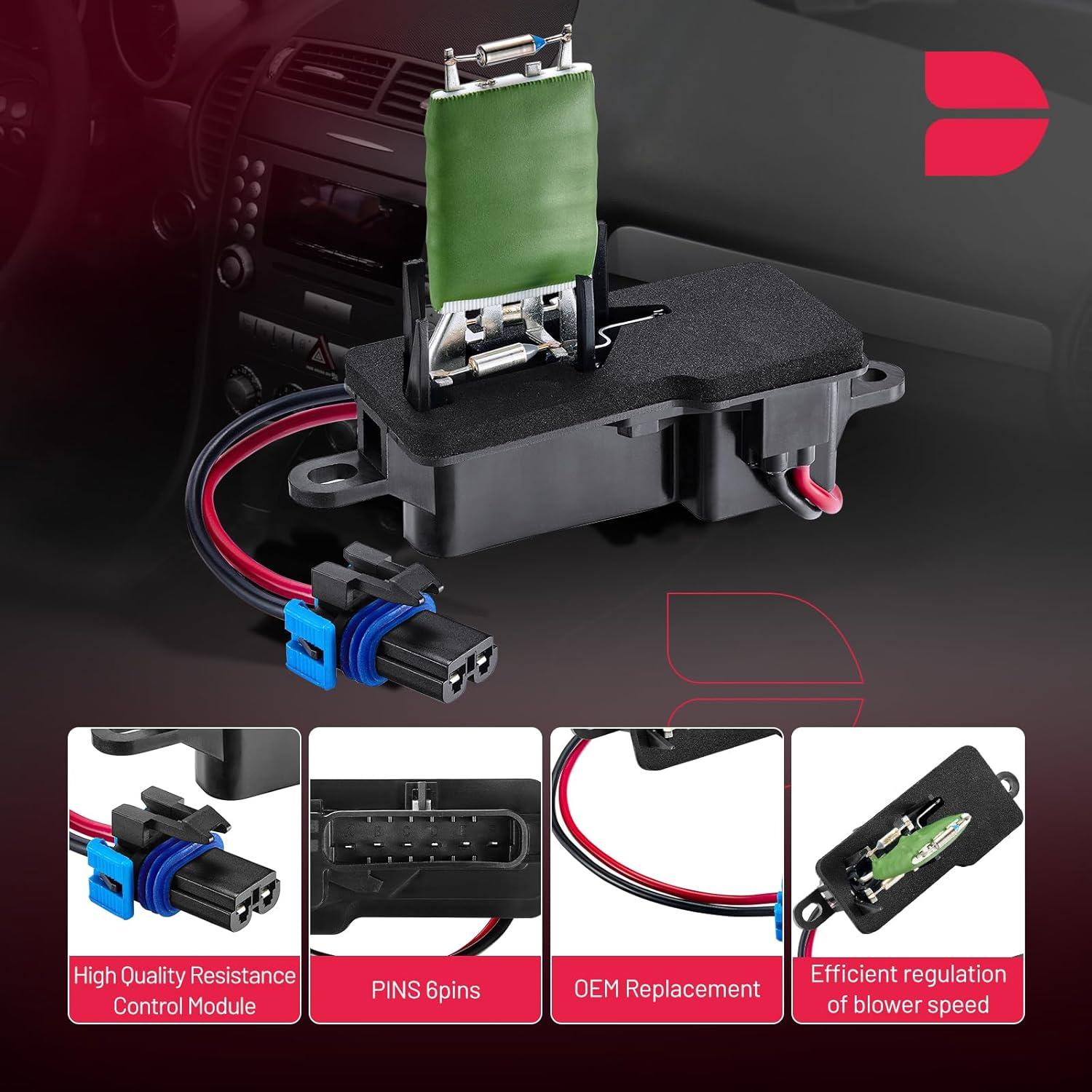 Resistor del Soplador BDFHYK 973-407 Compatible Chevy/GMC