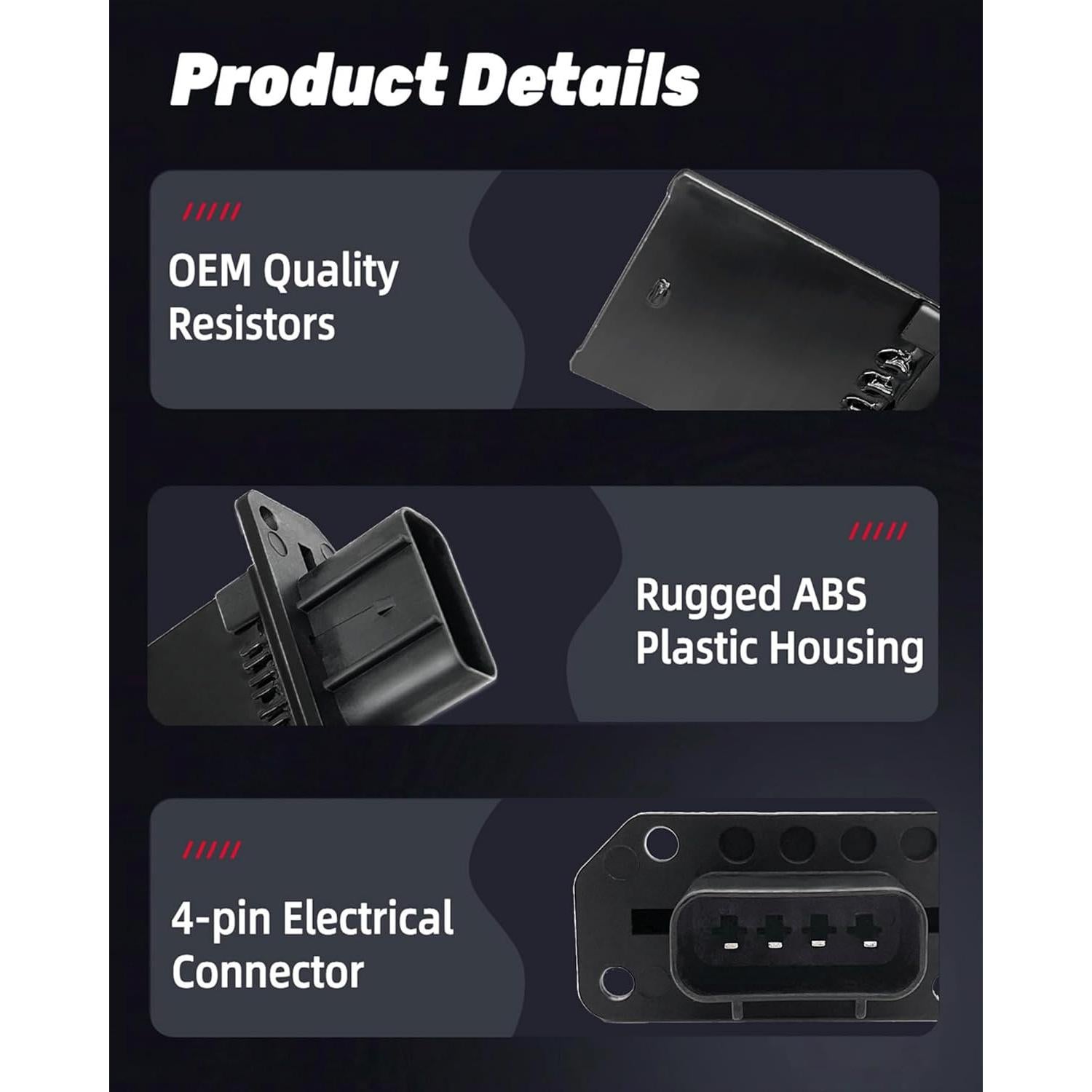 Resistor de Motor de Soplador HVAC IFATRUNK YH-1715 para Ford