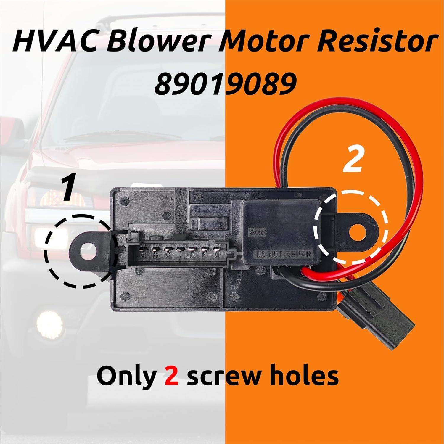 Resistor de Ventilador HVAC TVM TRAVERMAN 89019089 12V