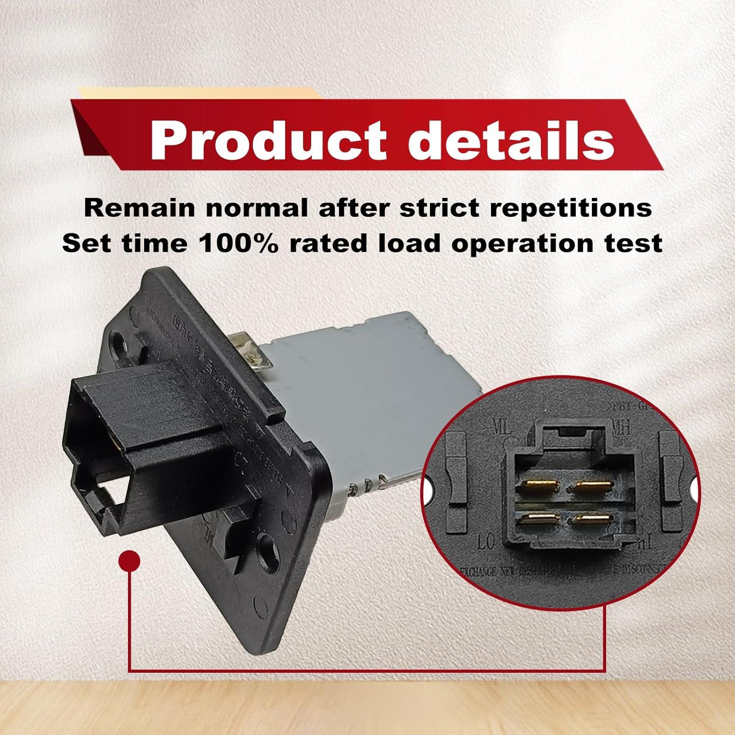 Resistor de Motor de Soplador HVAC Pleoos Compatible Kia Hyundai