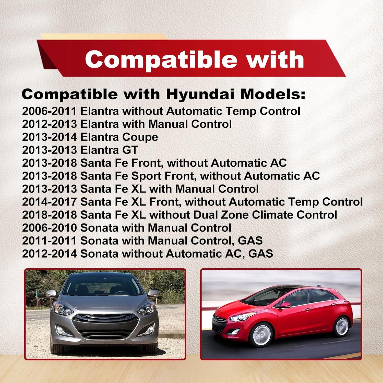 Resistor de Motor de Soplador HVAC Pleoos Compatible Kia Hyundai