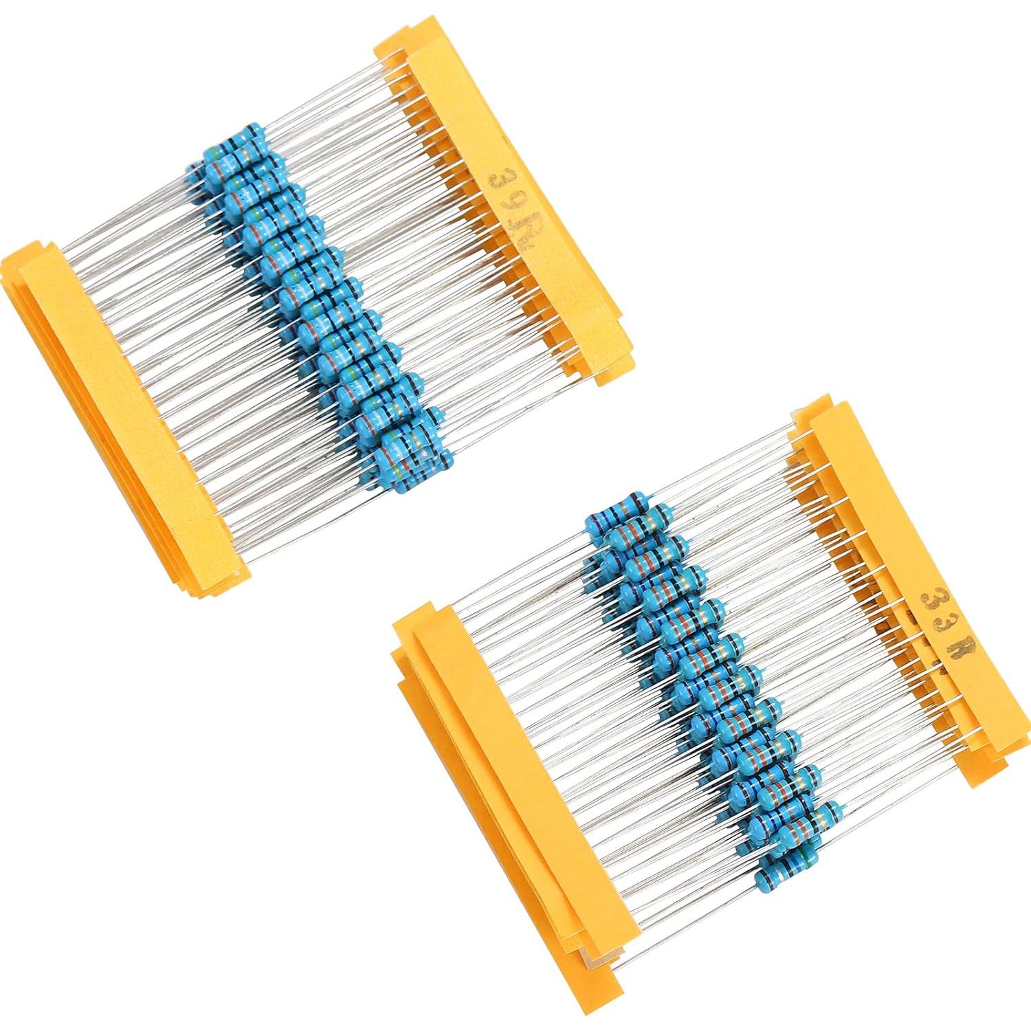 Kit de Resistencias de Película Metálica 1300PCS 1/2W 1% Molence