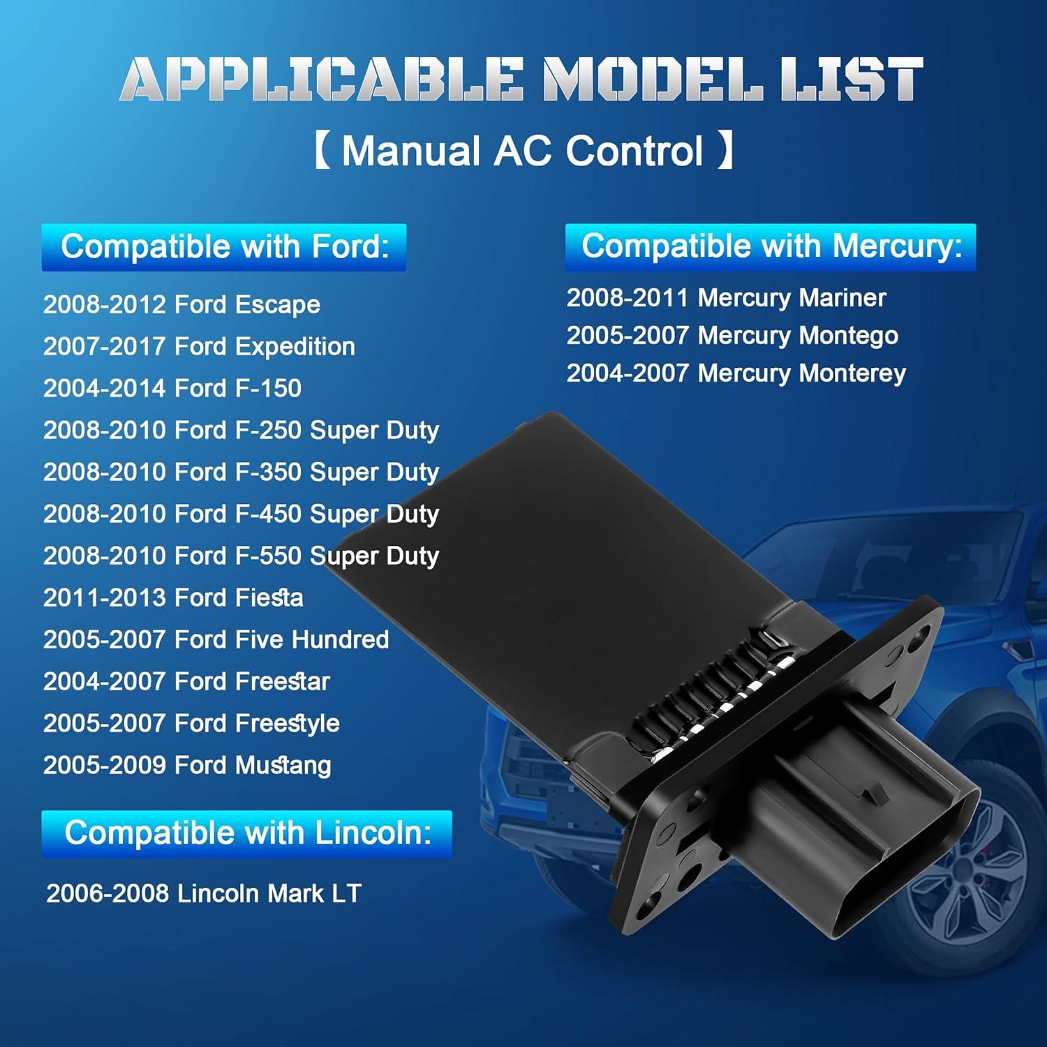 Resistor Motor Ventilador A-NAFTULY YH-1715 Compatible Ford