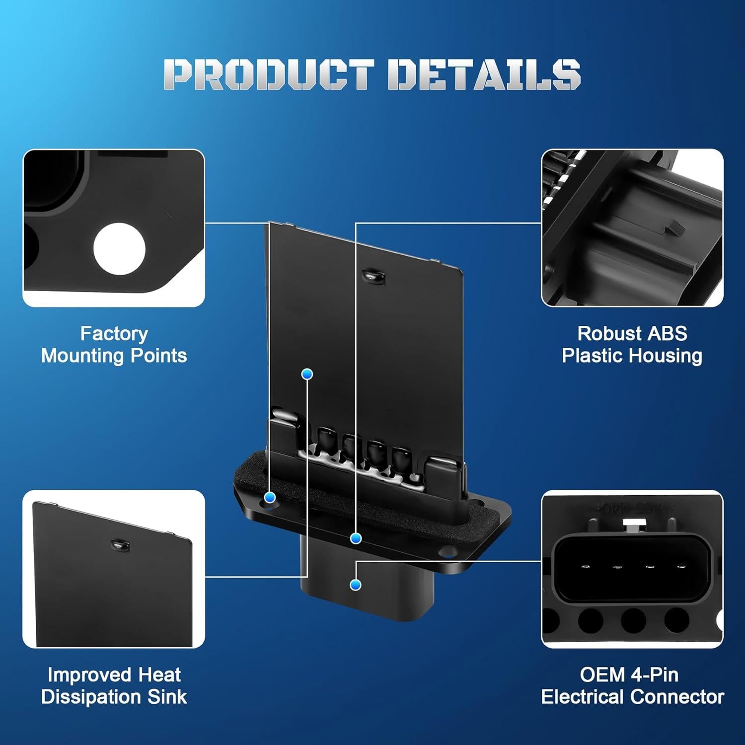 Resistor Motor Ventilador A-NAFTULY YH-1715 Compatible Ford