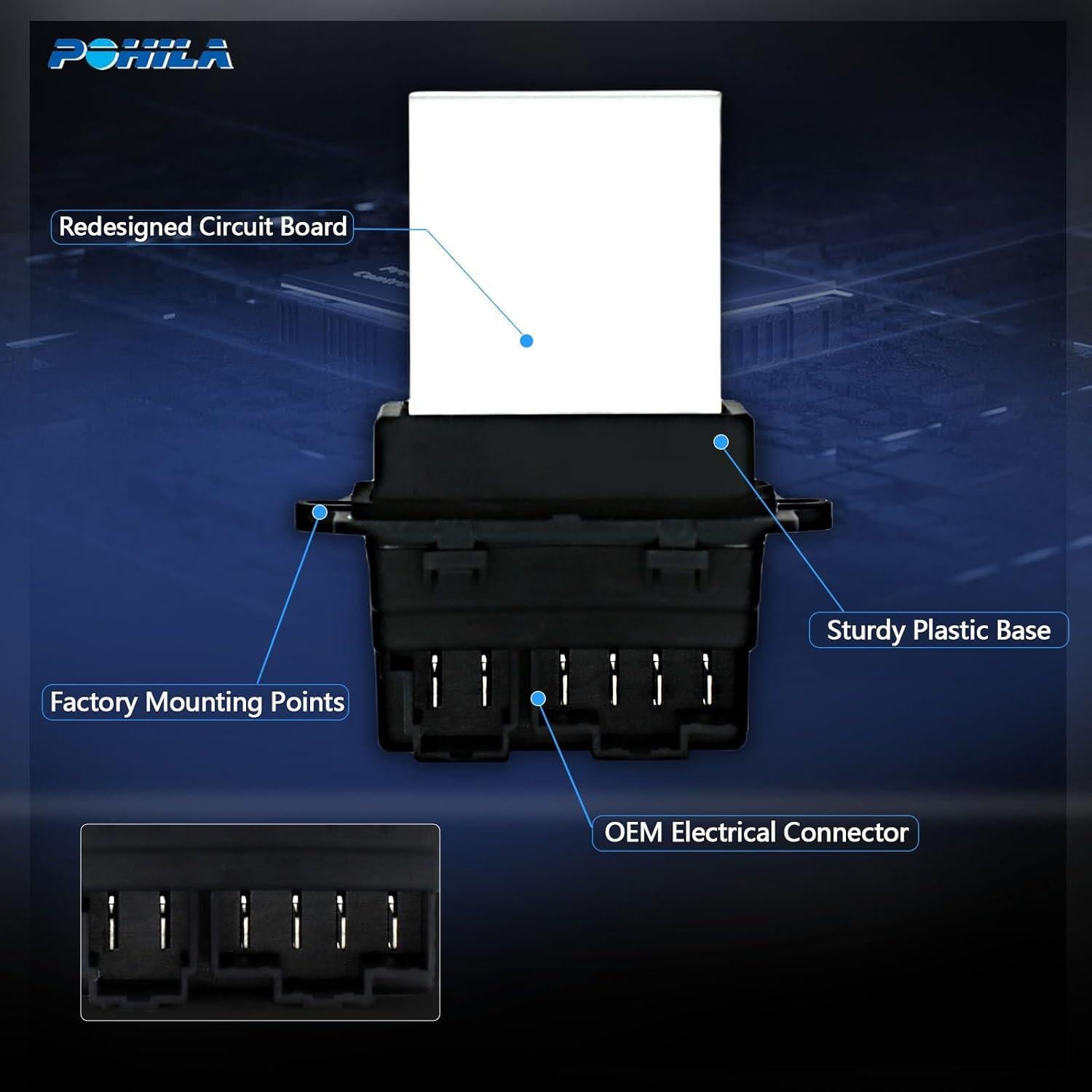 Resistor Motor Ventilador HVAC POHILA RE00011YX Chrysler/Dodge