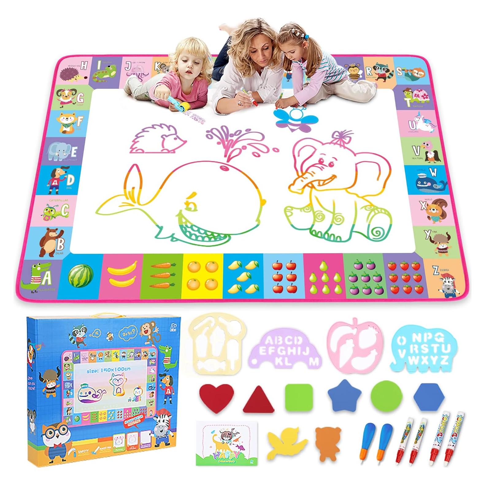 Alfombra de Dibujo de Agua Toyk 101,6x71,1 cm Rosa