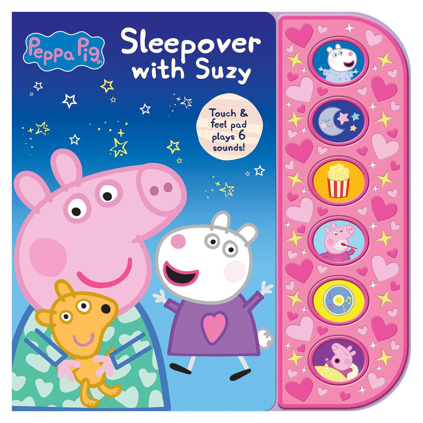 Peppa Pig - Sleepover with Suzy - Touch & Feel Textured Sound Pad for Tactile Play - PI Kids
