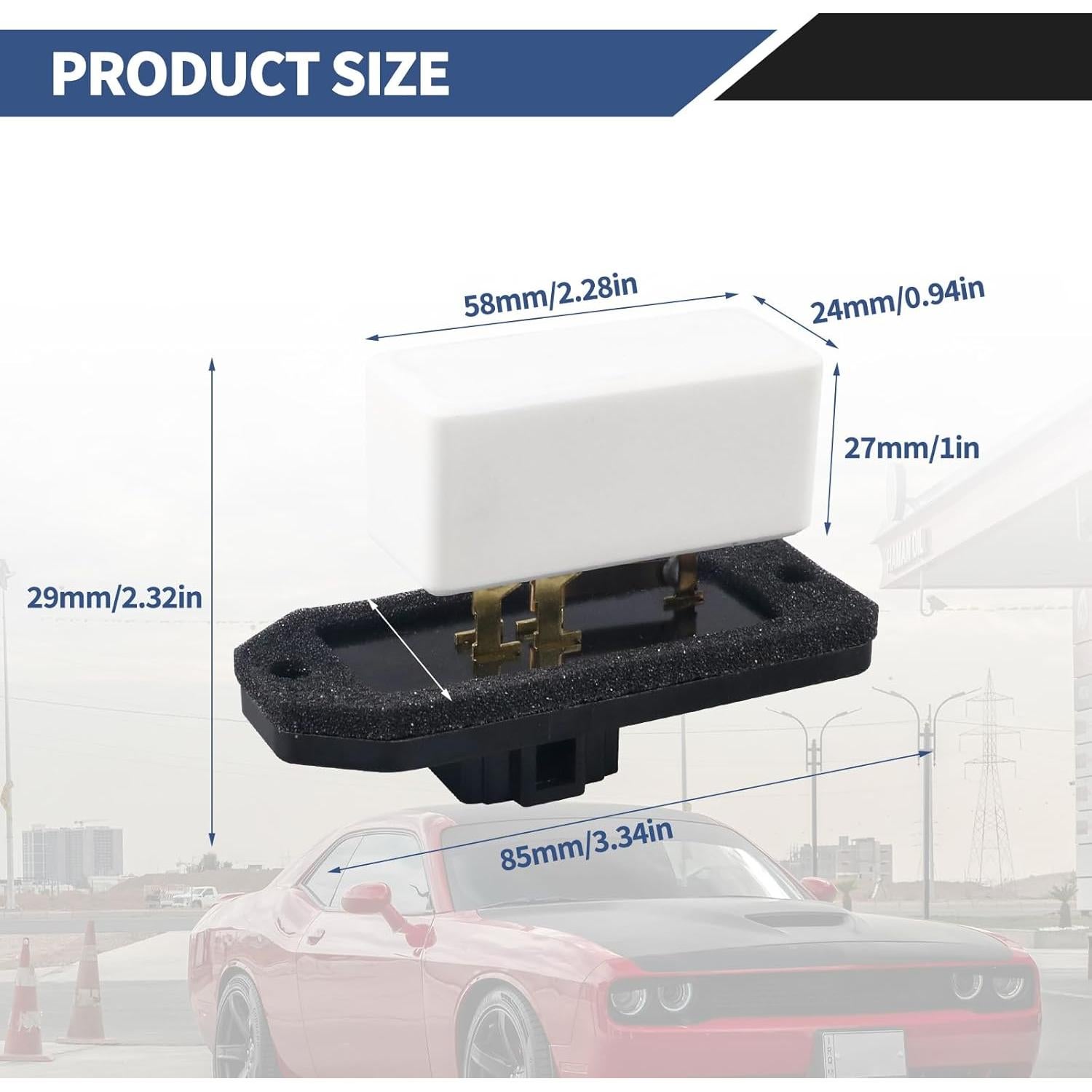 Resistor Motor Ventilador HVAC OXDFK-168 para Dodge Ram y Jeep