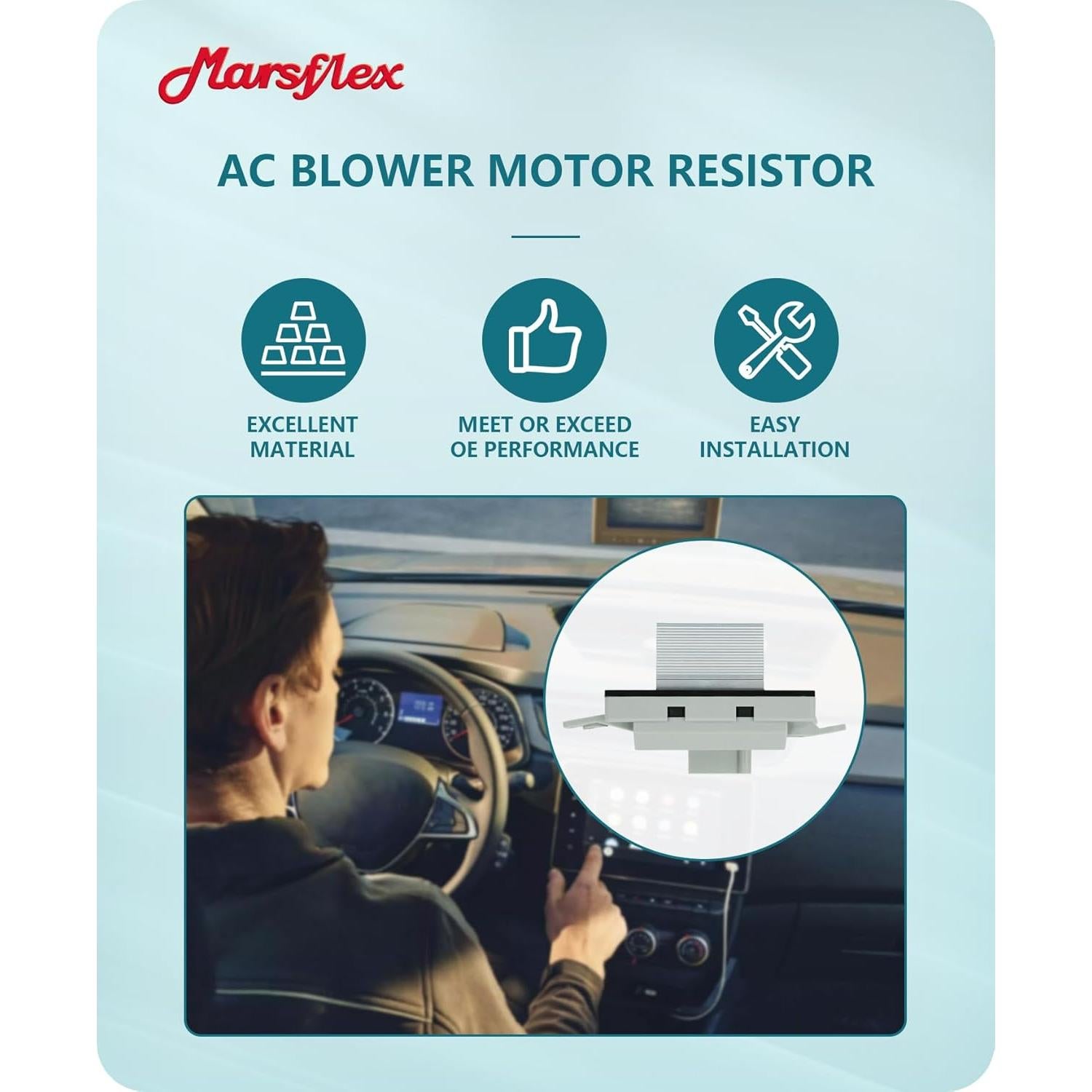 Resistor de Ventilador Marsflex APAC05074 para Chevy y GMC