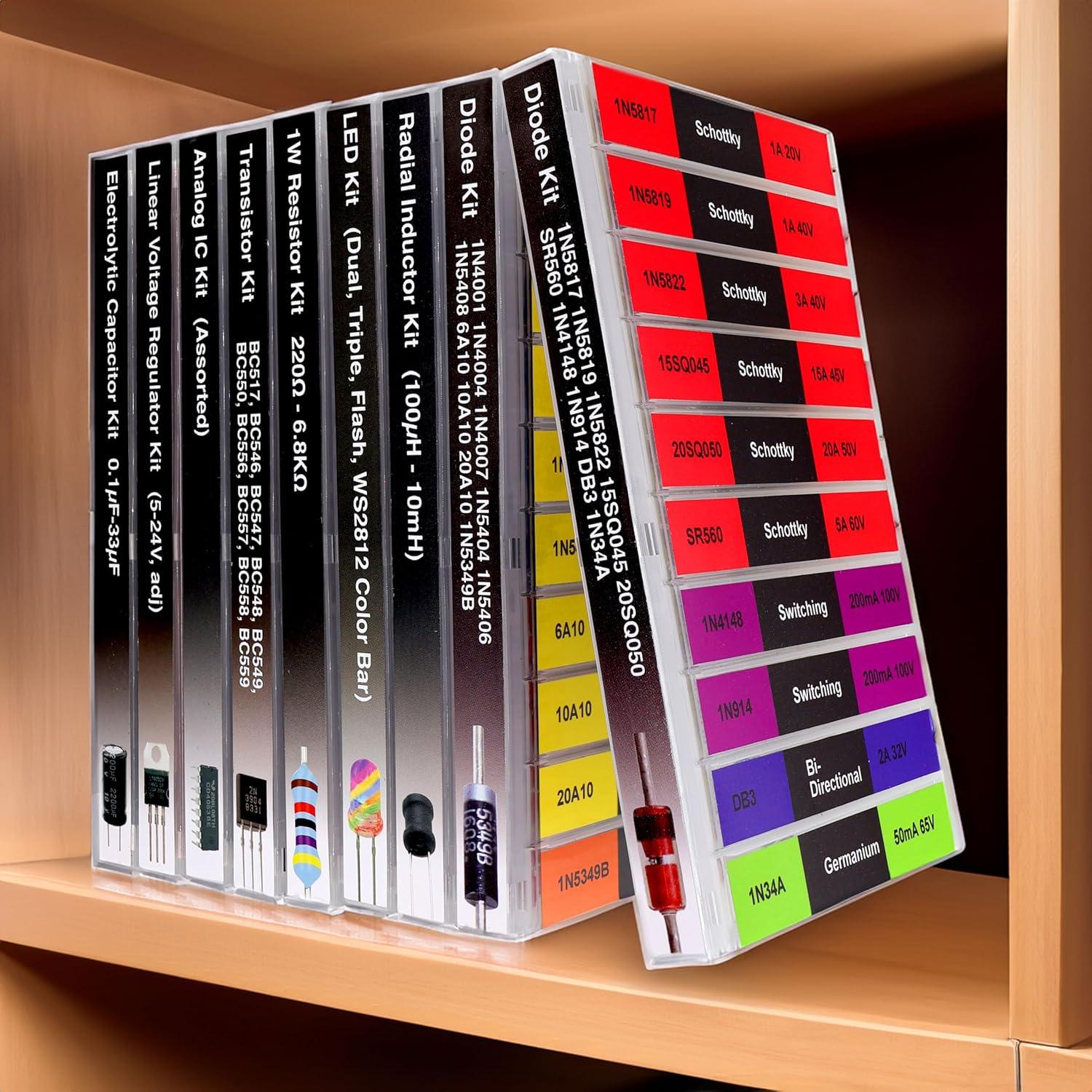 Kit de Diodos Surtidos EEEEE 200 Piezas 20 Tipos Rectificadores