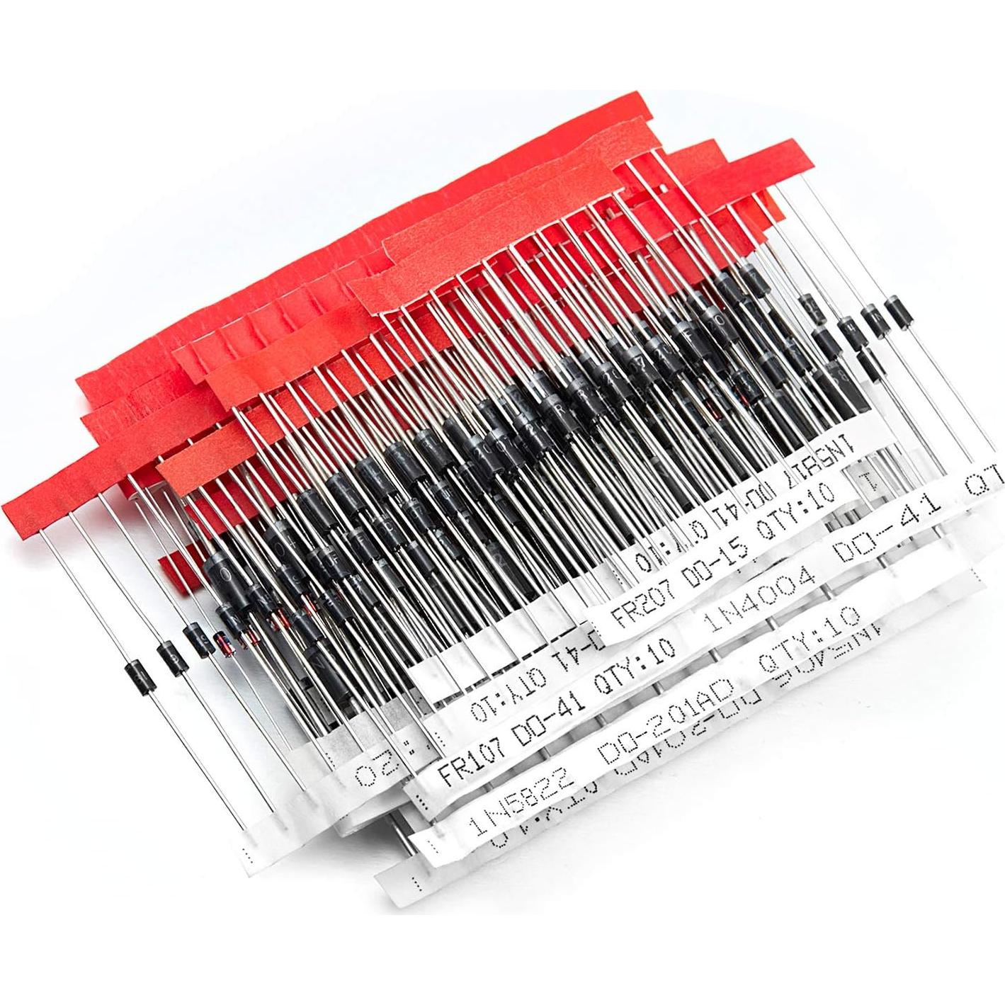 Kit de Diodos Surtido 200pcs Chanzon 14 Modelos Electrónicos