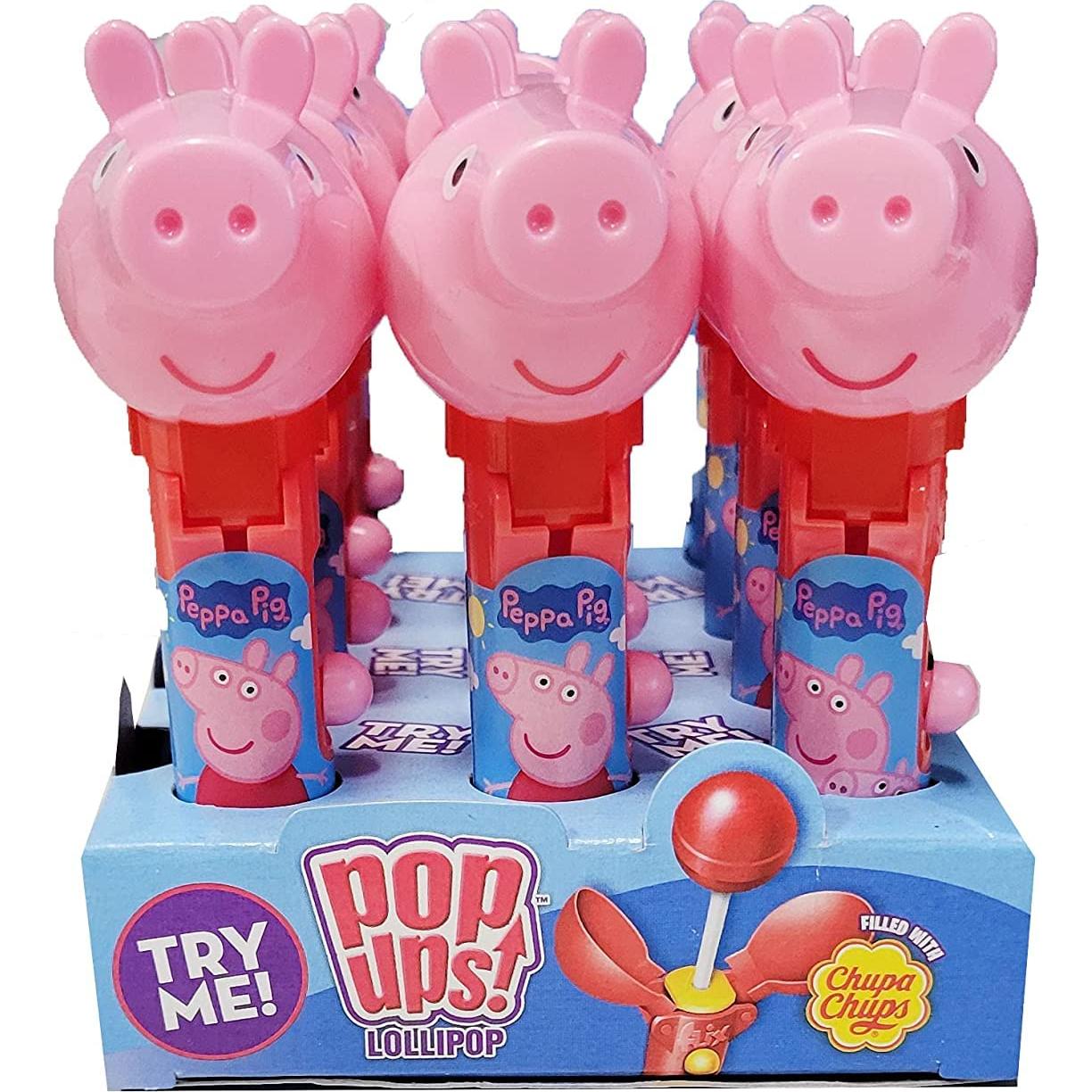 Soportes Lollipop Peppa Pig Set 12 Unidades 11.43 cm