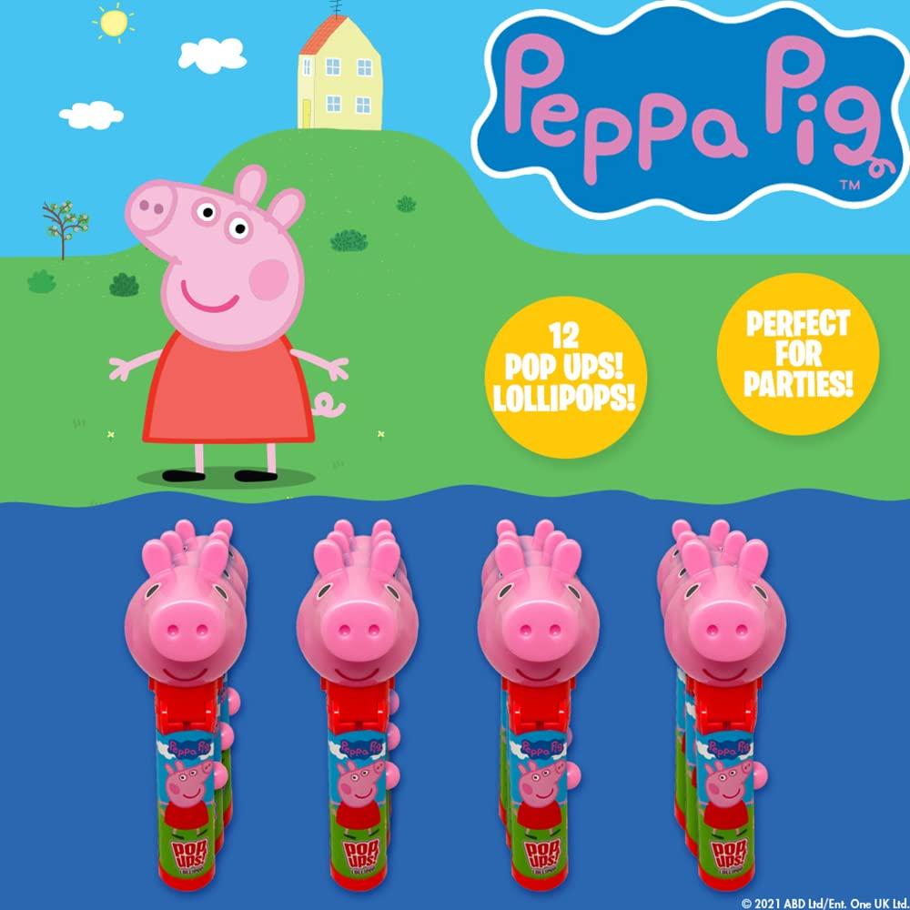 Soportes Lollipop Peppa Pig Set 12 Unidades 11.43 cm