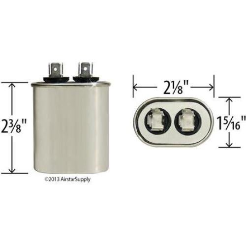 Capacitor de Correr AmRad 22W79 7.5 uF 370/440V Hecho en EE.UU.