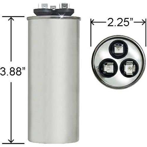 Condensador Redondo ClimaTek 45/5 uf 370/440V para Goodman Amana