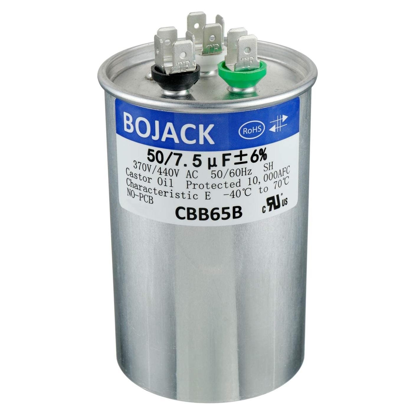 Capacitor de arranque BOJACK CBB65 50+7.5uF 370/440V