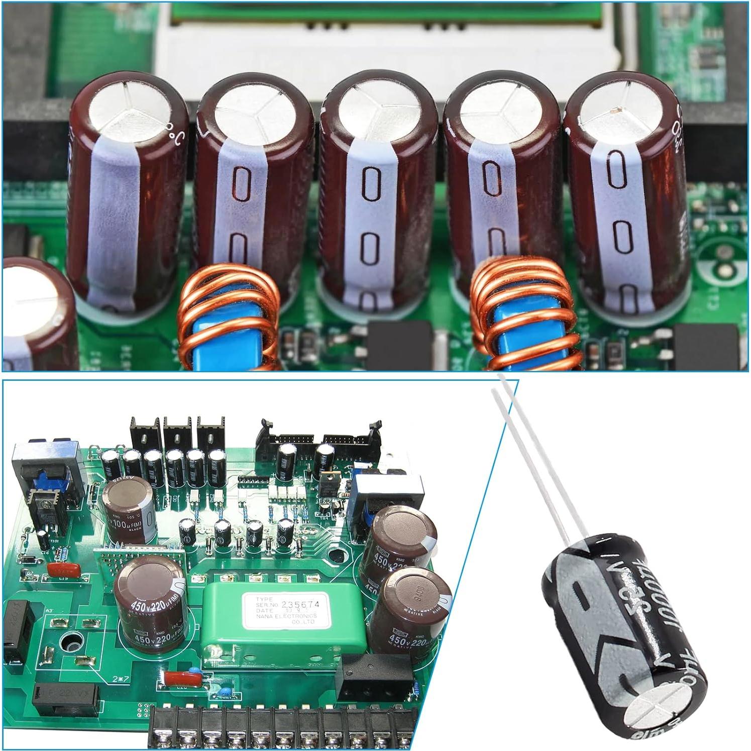 10 Capacitores Electrolíticos 25V 1000uF Cionyce 10x17mm