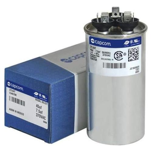 Capacitor Redondo GE Genteq 45+7.5uF 370V OEM AirstarSupply