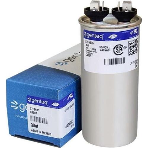 Capacitor Genteq 30 uF 440 VAC Reemplazo Jard 12741