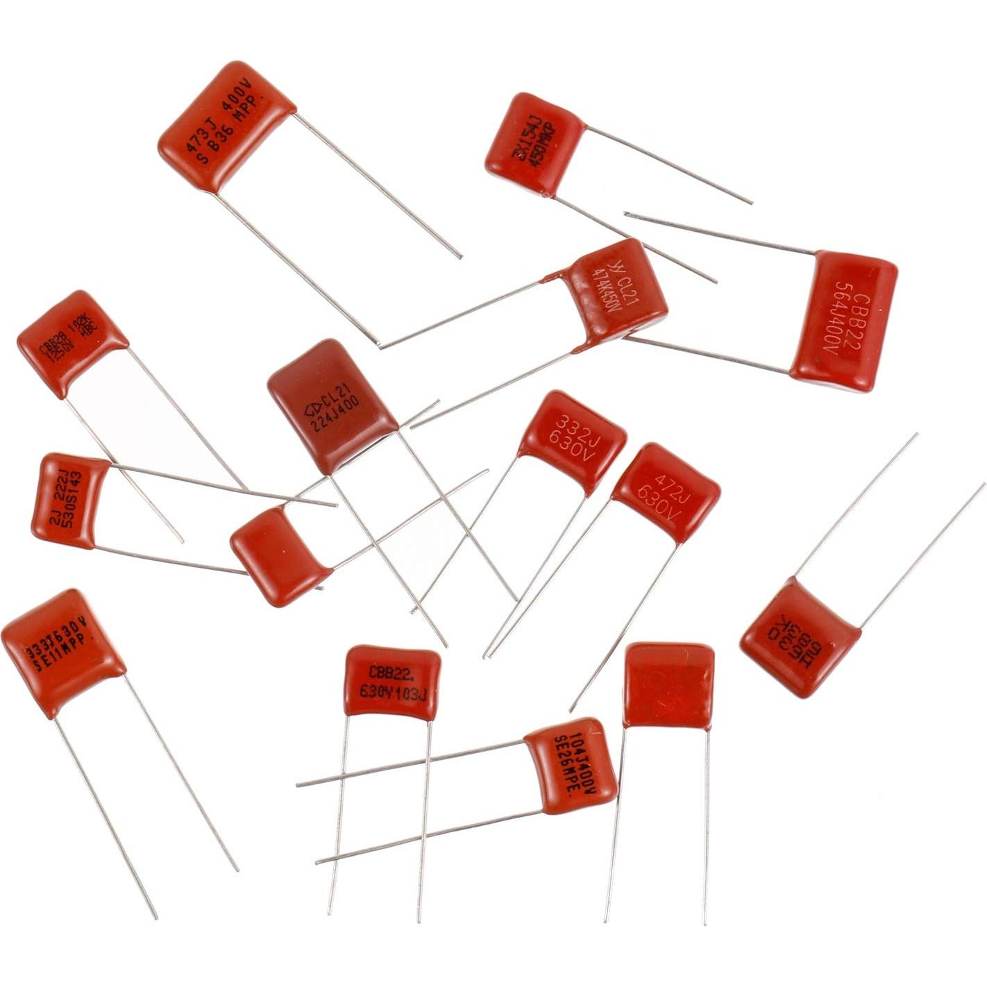 Kit de Capacitores de Película BOJACK 150 Pcs 400V/630V