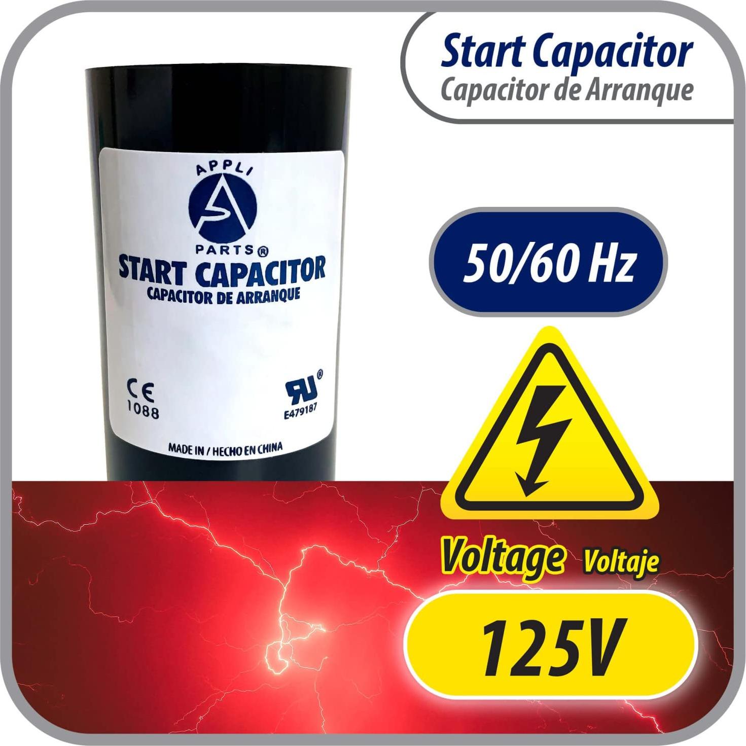 Capacitor de Arranque Appli Parts 161-193 Mfd 110-125 VAC
