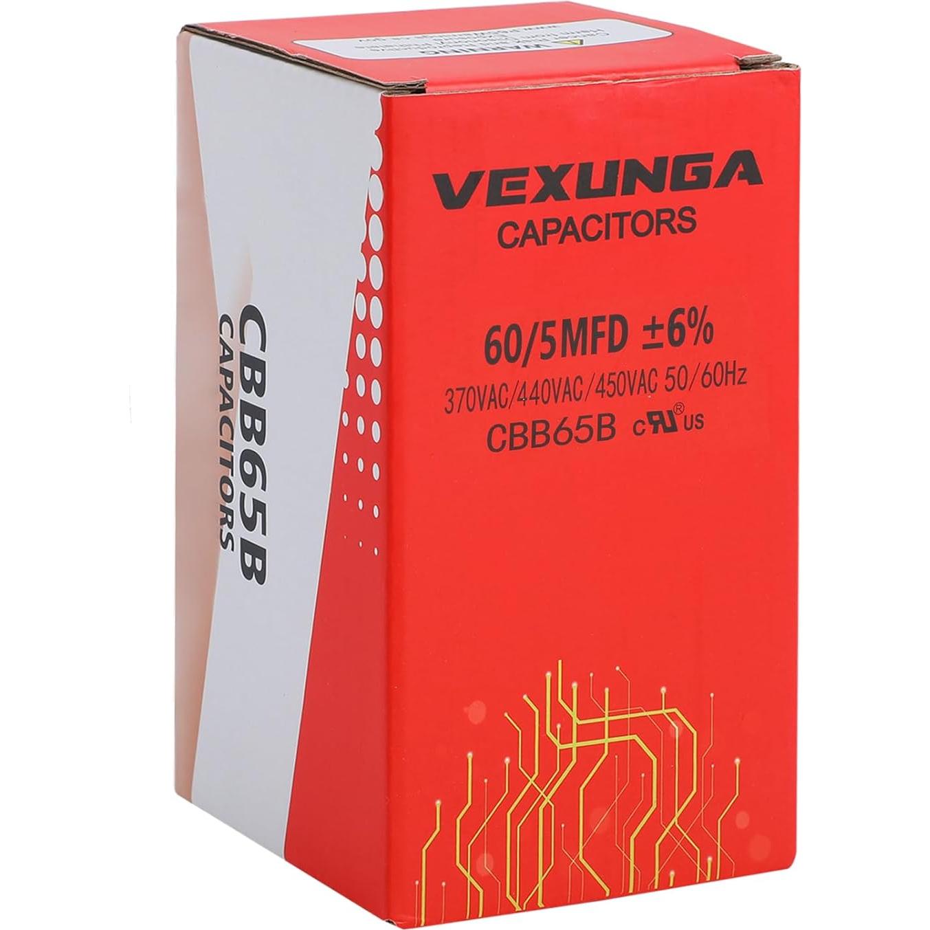 Capacitor de Arranque Doble VEXUNGA 60+5uF 370/440VAC