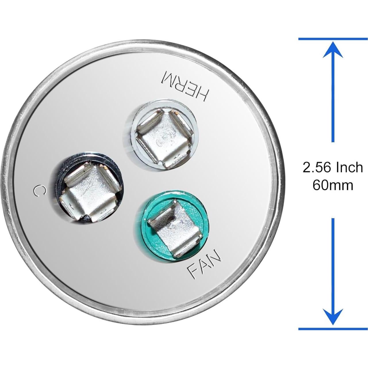 Capacitor Doble Función 45+5uF 370V CBB65 para HVAC