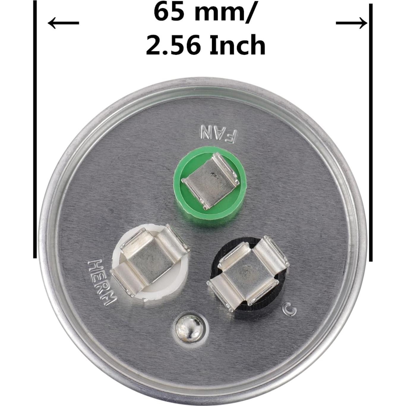 Capacitor BOJACK CBB65B 75/5 uF 370/440 VAC para Aire Acondicionado