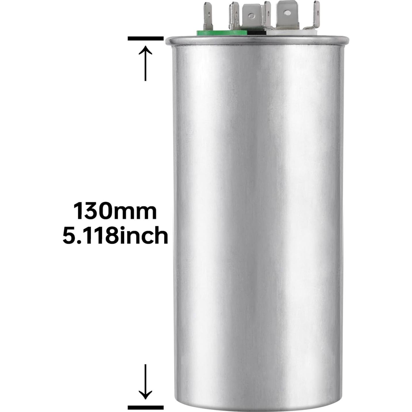 Capacitor BOJACK CBB65B 75/5 uF 370/440 VAC para Aire Acondicionado