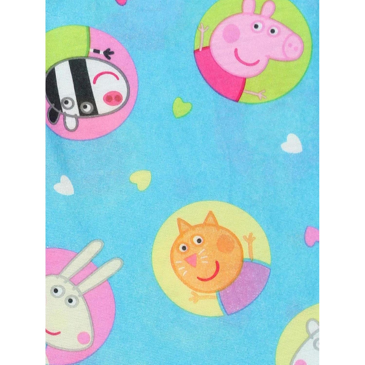 Pijamas Peppa Pig para Niñas 2 Piezas Manga Corta Azul