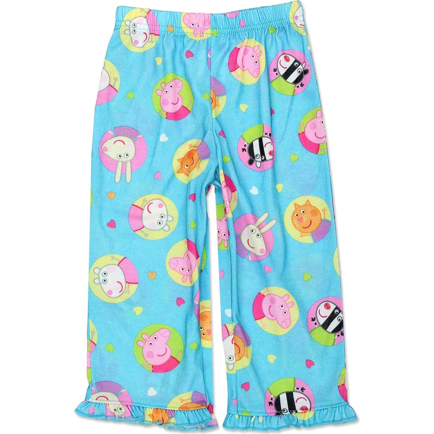 Pijamas Peppa Pig para Niñas 2 Piezas Manga Corta Azul