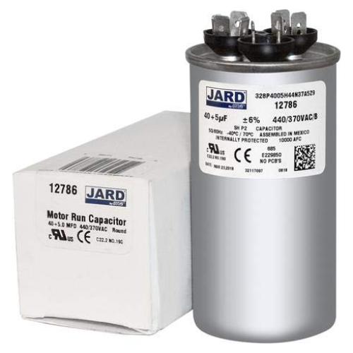 Capacitor Doble JARD 40+5uF 440VAC Reemplazo GE GENTEQ