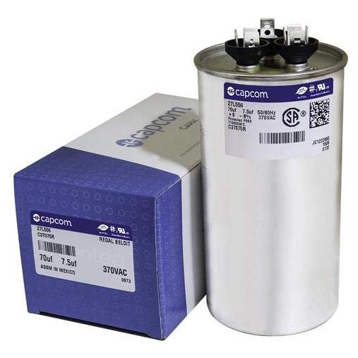 Capacitor GE Genteq 7.5 µF 370V Redondo 27L556