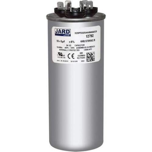 Capacitor Redondo Doble JARD 55+5 x 370/440 VAC