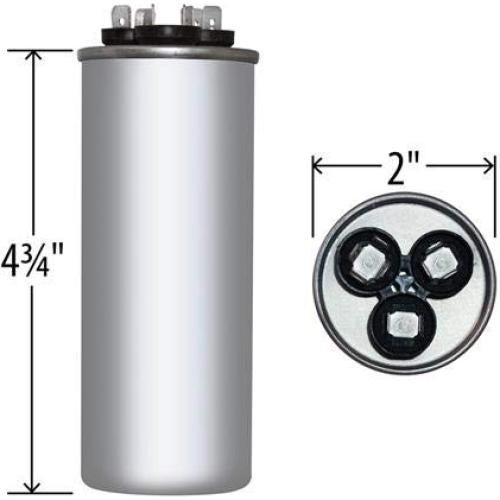 Capacitor Redondo Doble JARD 55+5 x 370/440 VAC